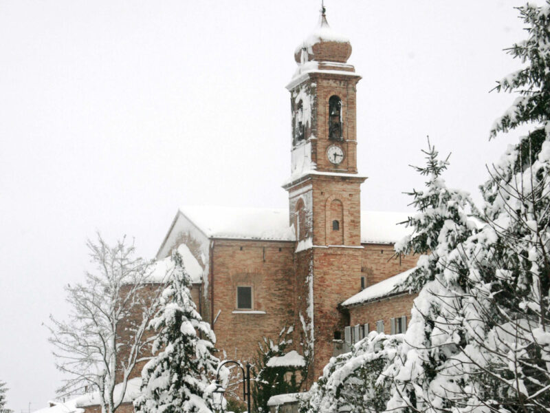 belmonte piceno - paesaggio innevato